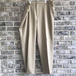 Tan slacks/trousers